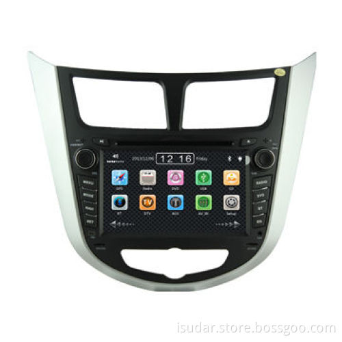 Car DVD Player for Hyundai Verna, Accent, Solaris, with CD/MP3/DVD/USB and 7-inch TFT Monitor